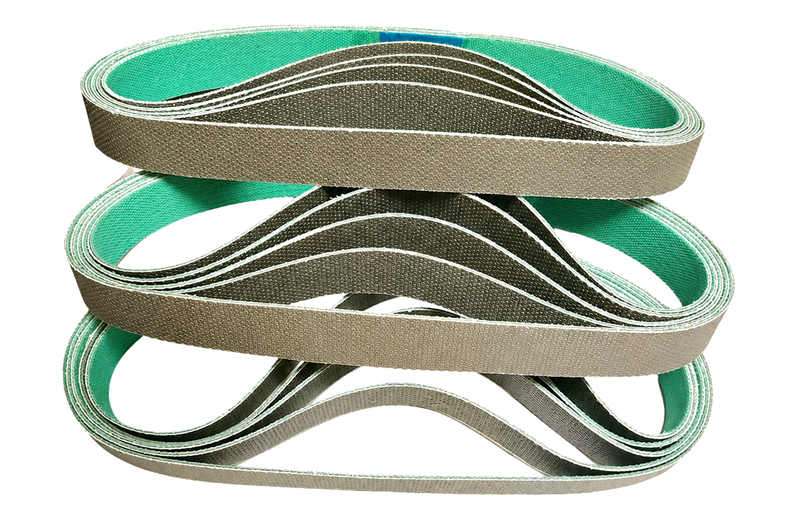 Diamond abrasive belt for ultra-hard materials